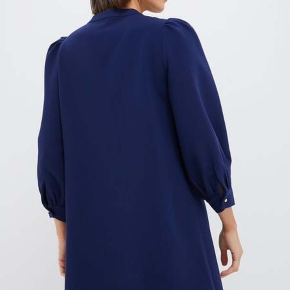 Pomander Place Navy Blue Crepe Samantha Dress Large Tuckernuck - Picture 2 of 8